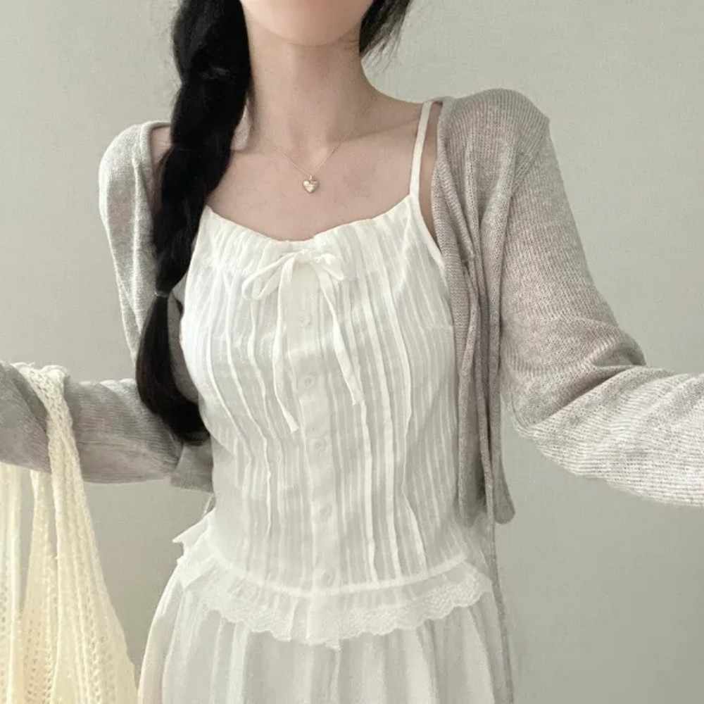 White French Short Shirt For Women