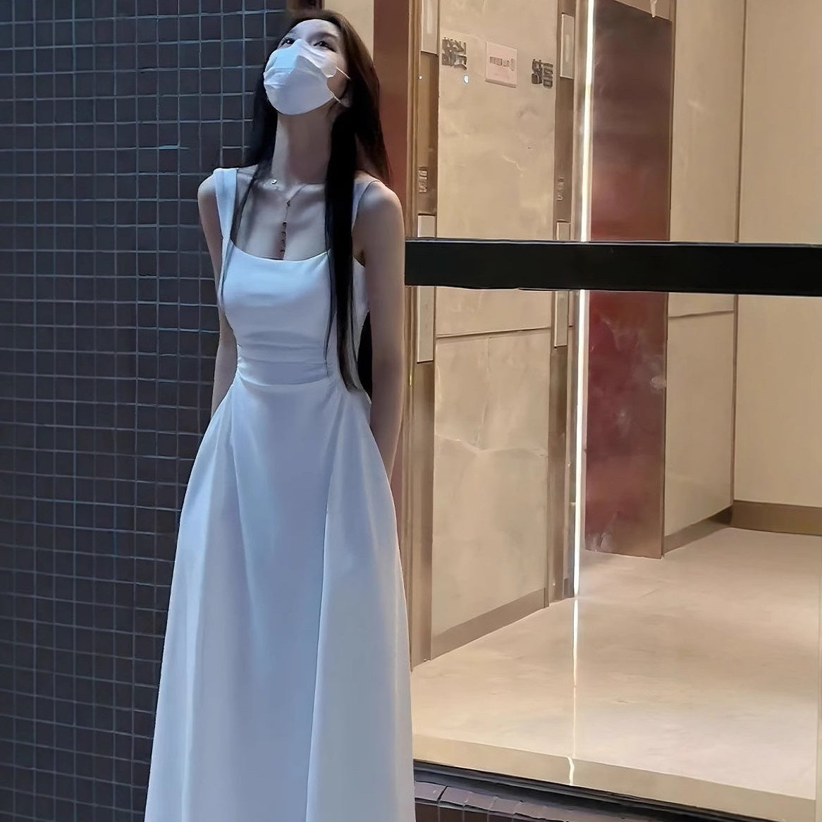 French Love Waist-slimming Long Dress