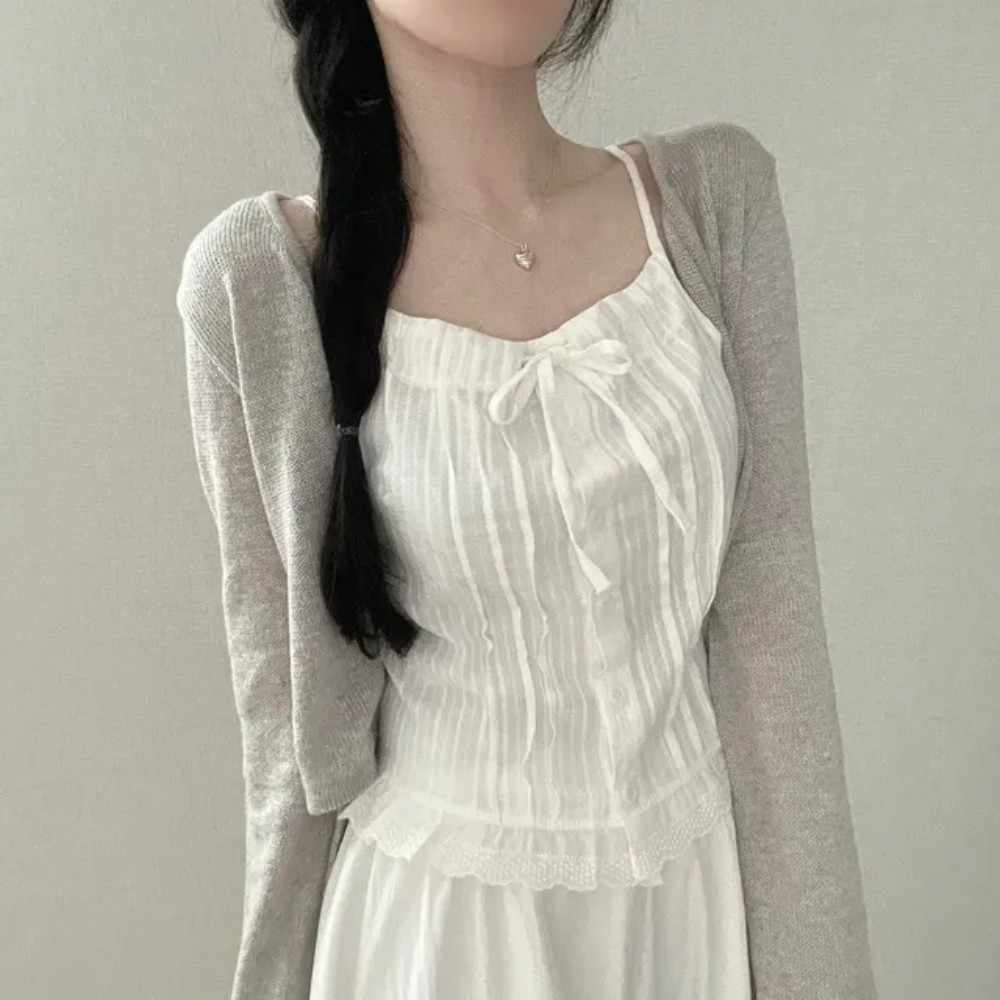 White French Short Shirt For Women