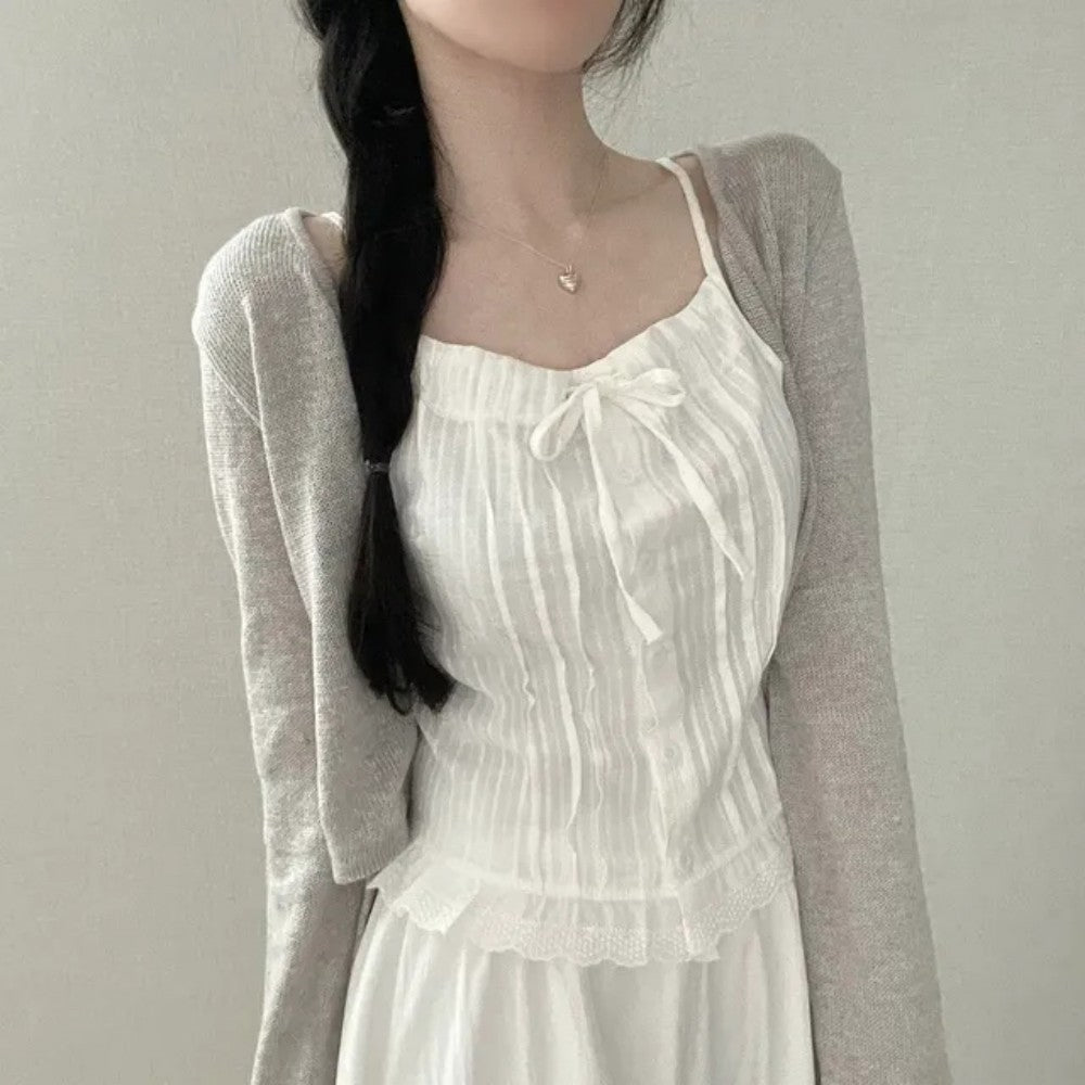 White French Short Shirt For Women